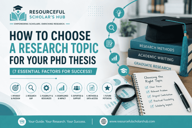 How To Choose a Research Topic For Your PhD Thesis (7 Essential Factors ...