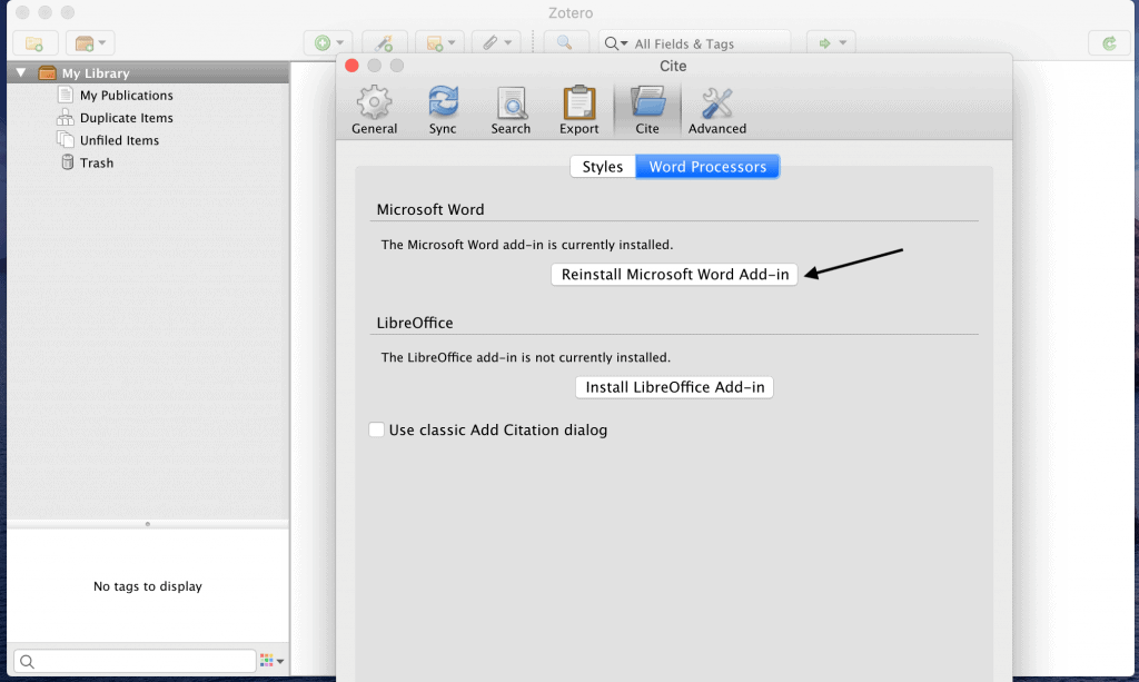 how to add dissertation to zotero