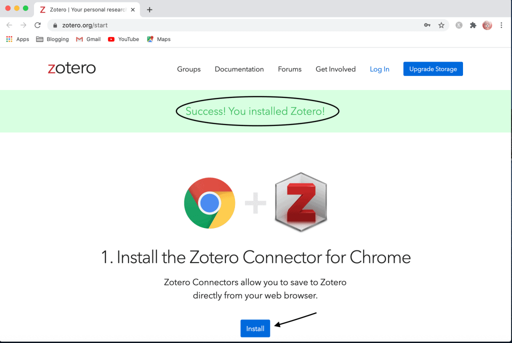 zotero chrome install