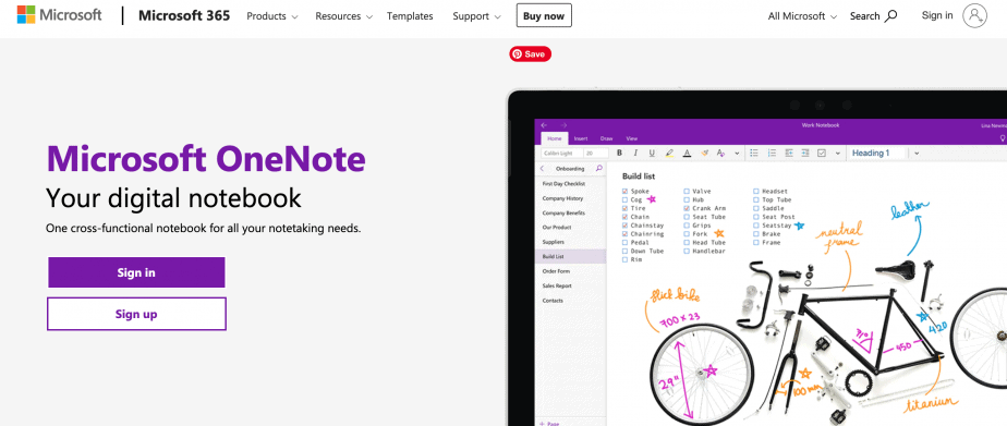 using microsoft onenote