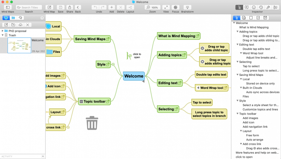 Simple Mind Pro interface