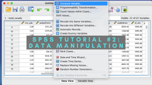 SPSS Tutorial #2: Data Manipulation In SPSS - Resourceful Scholars' Hub