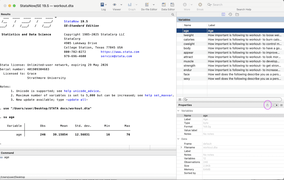 1h.Properties window lock