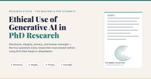 ethical use of AI in PhD research