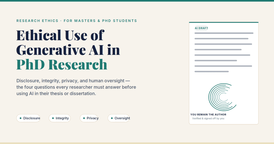 ethical use of AI in PhD research